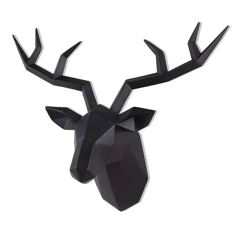 Rustic Deer Antler Wall Art Statue Figurine Decoration