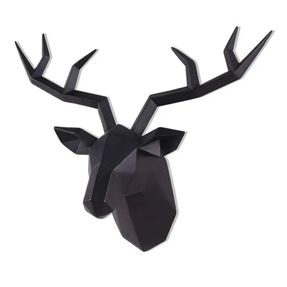 Rustic Deer Antler Wall Art Statue Figurine Decoration