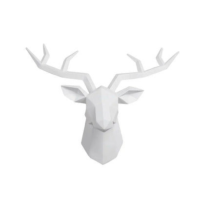 Rustic Deer Antler Wall Art Statue Figurine Decoration