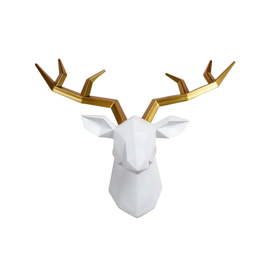 Rustic Deer Antler Wall Art Statue Figurine Decoration - Befez