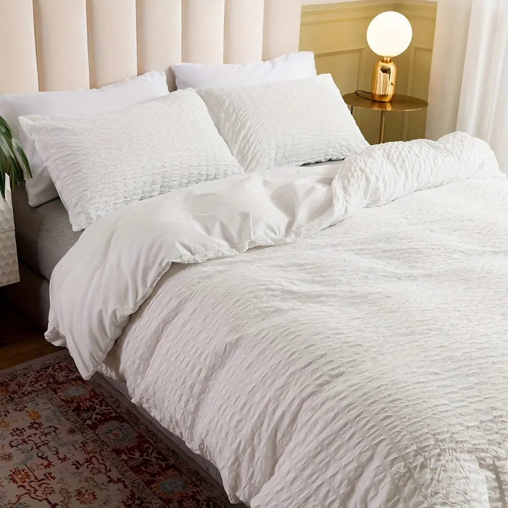 Plush Soft Ruffled Duvet Cover
