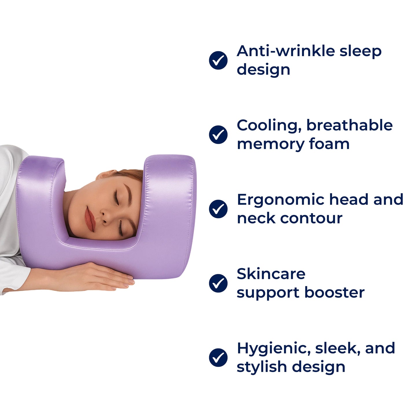 Cooling Memory Foam Contour Pillow for Side Sleepers
