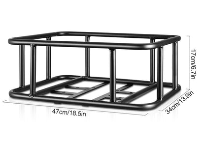 Durable Bike Cargo Basket with Rear Rack