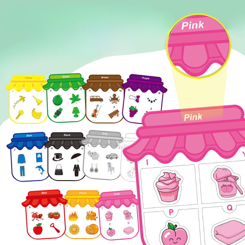 Colorful Magnetic Learning Stickers for Kids