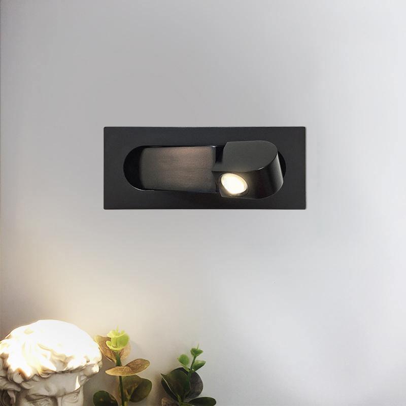 Compact LED Nightstand Lamp with Color Changing Option