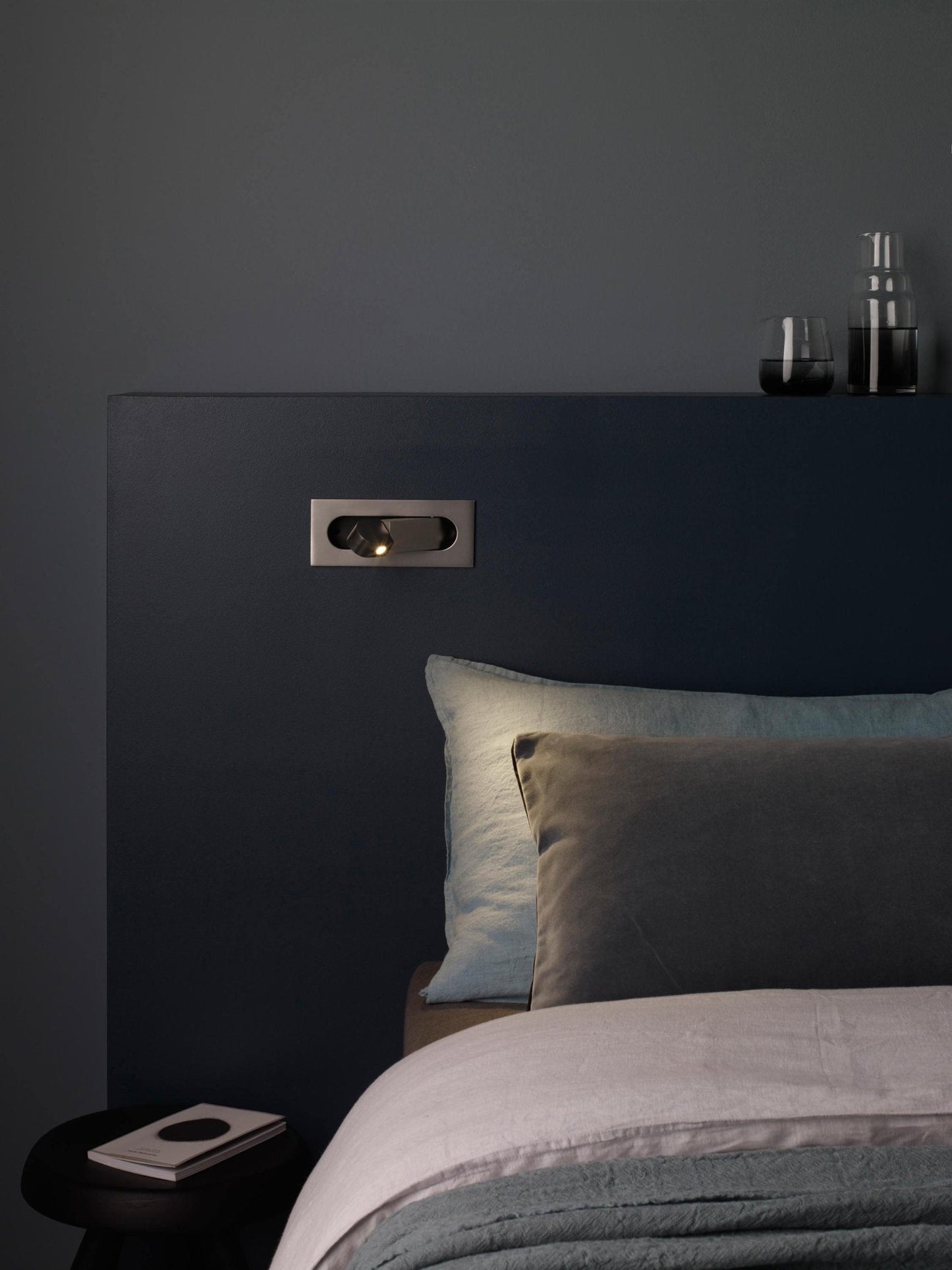 Compact LED Nightstand Lamp with Color Changing Option