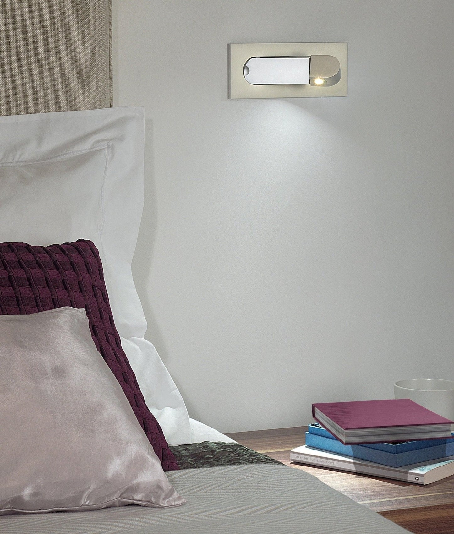Compact LED Nightstand Lamp with Color Changing Option