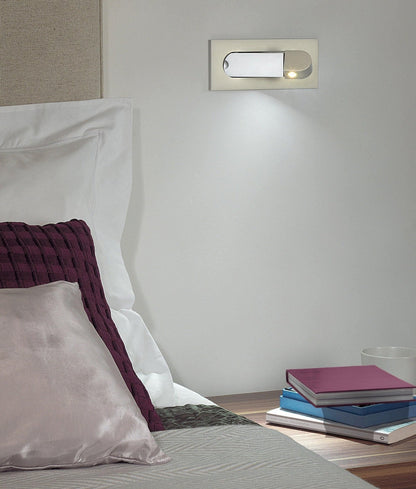 Compact LED Nightstand Lamp with Color Changing Option
