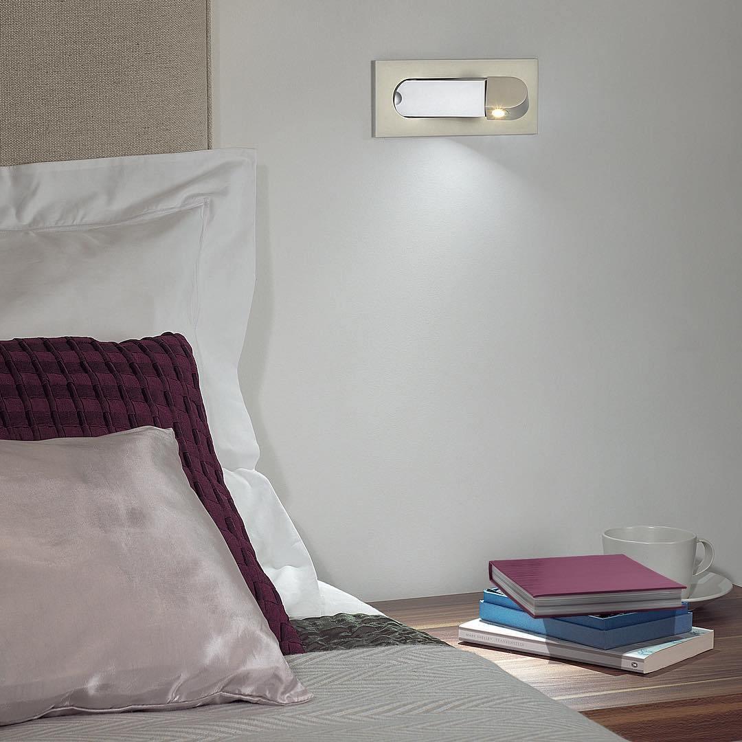 Compact LED Nightstand Lamp with Color Changing Option