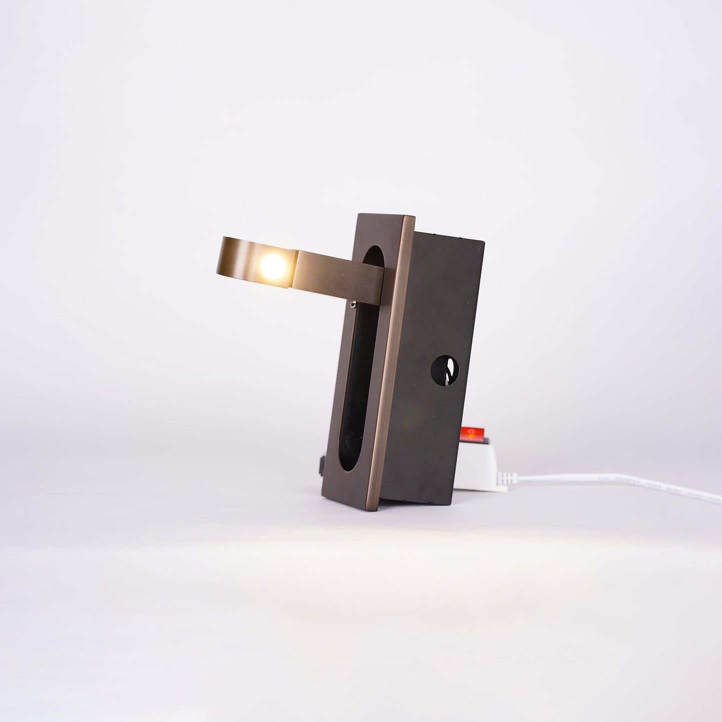 Compact LED Nightstand Lamp with Color Changing Option