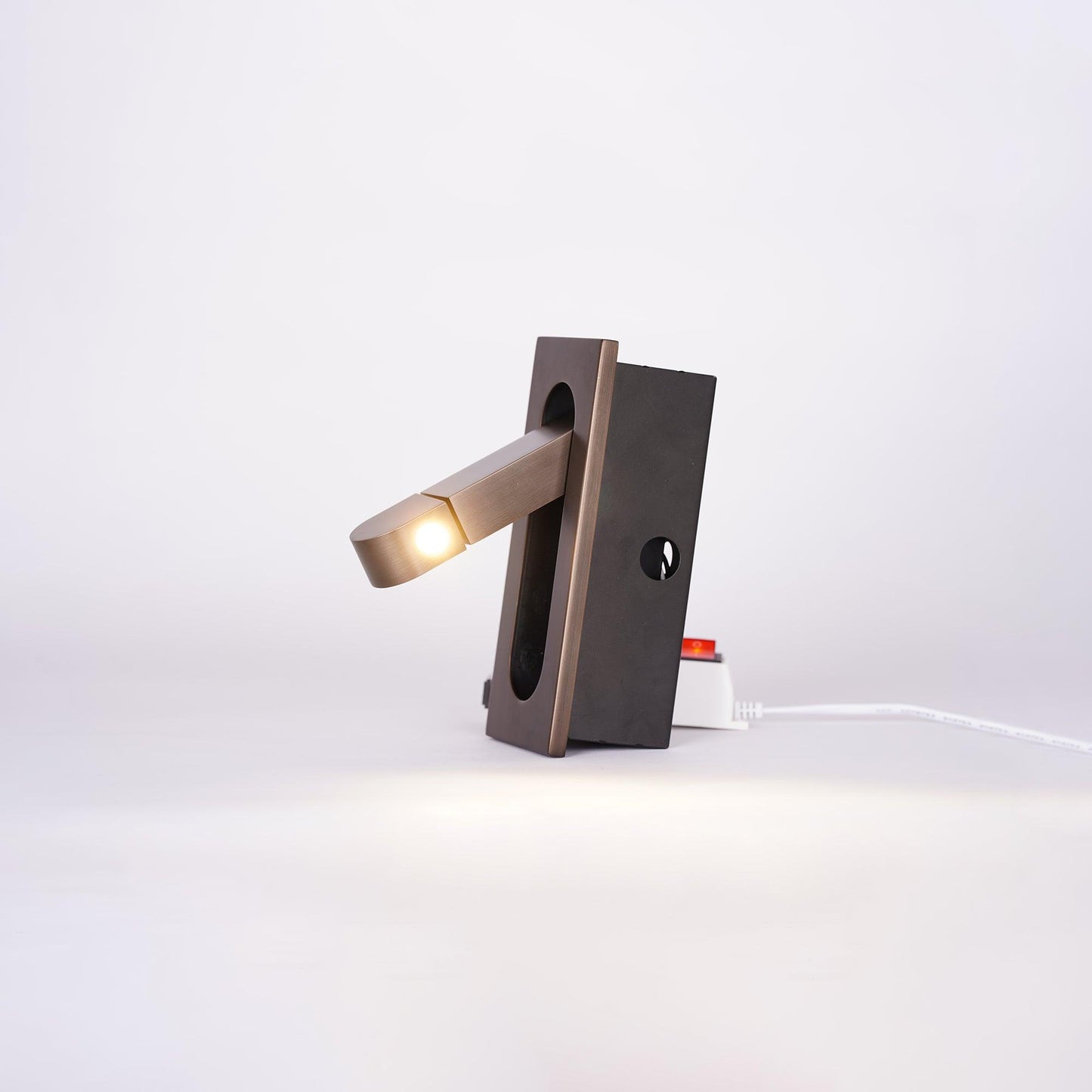 Compact LED Nightstand Lamp with Color Changing Option