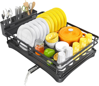 Befez | Compact Dish Rack with Tilted Tray and Utensil Holder - Befez