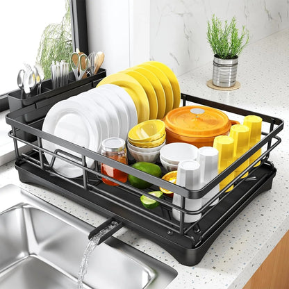 Befez | Compact Dish Rack with Tilted Tray and Utensil Holder