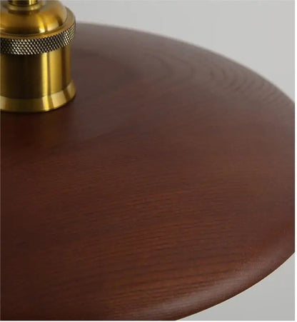 Stylish Wooden Pendant Light Glass LED Ceiling Lamp