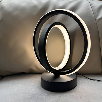 Sleek Adjustable Desk Lamp with Metal Base and USB