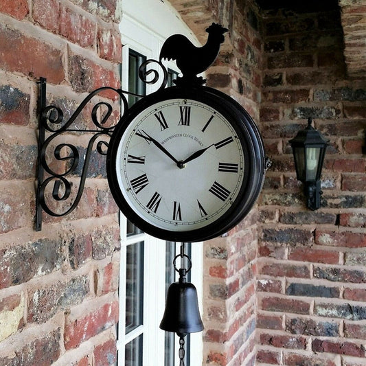 Vintage Style Reversible Black Wall Clock - Befez