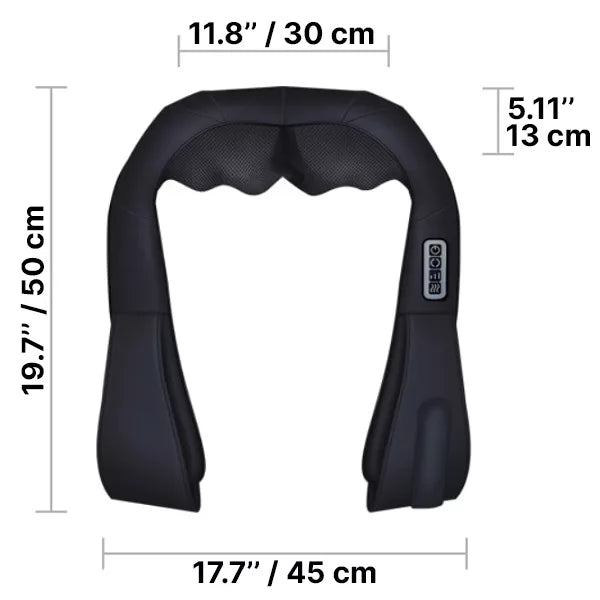 Contour Heated Massage Pillow for Neck and Shoulders