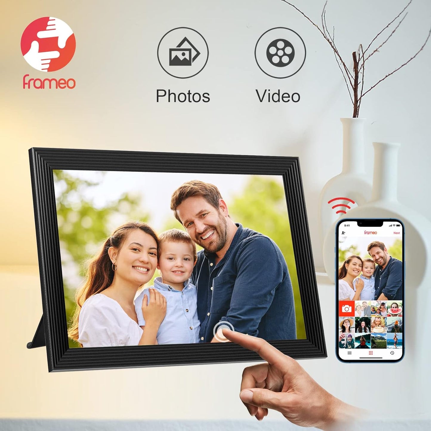 Clear Digital Photo Frame With Video Recording