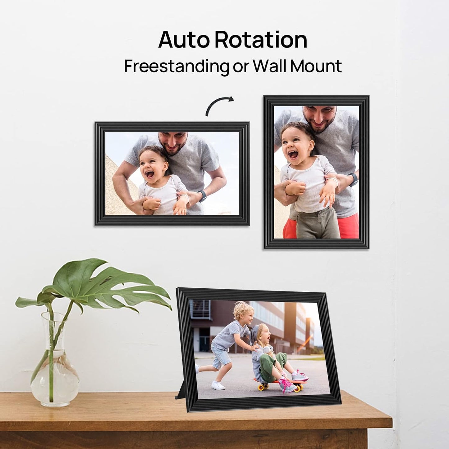 Clear Digital Photo Frame With Video Recording