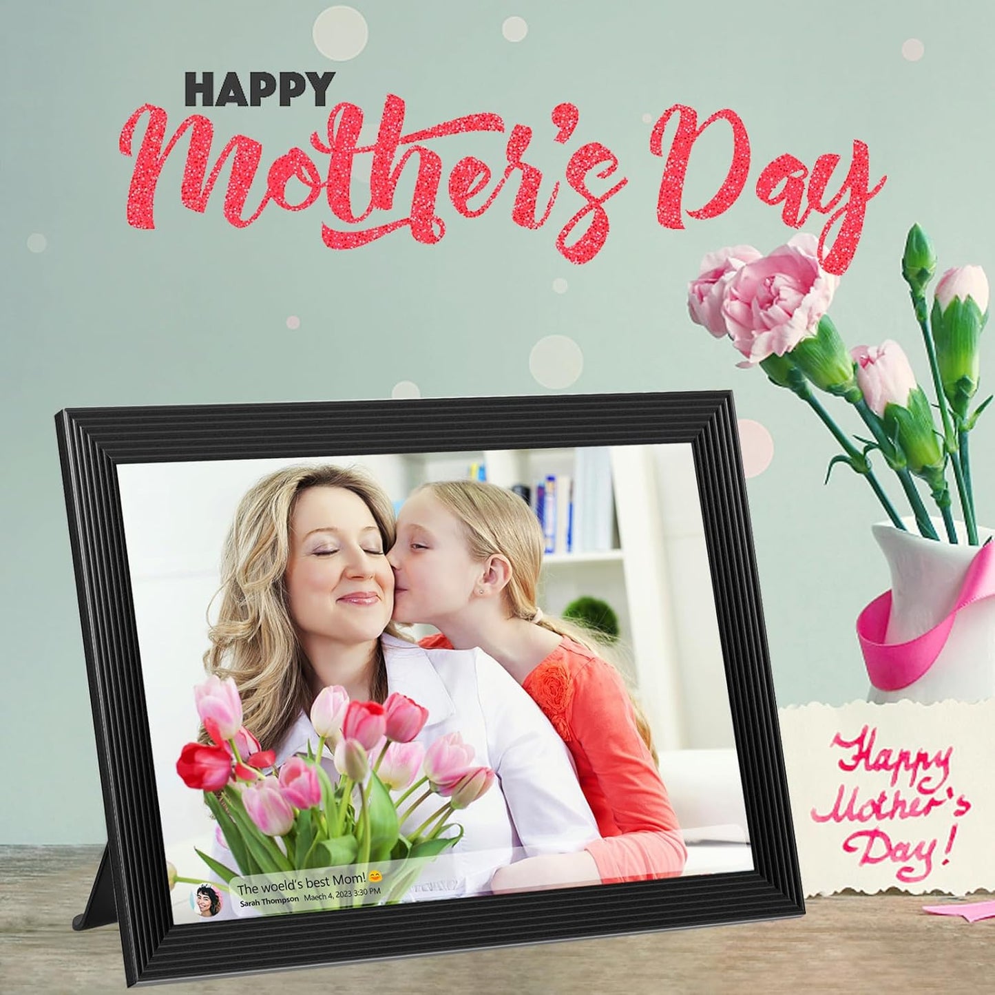Clear Digital Photo Frame With Video Recording