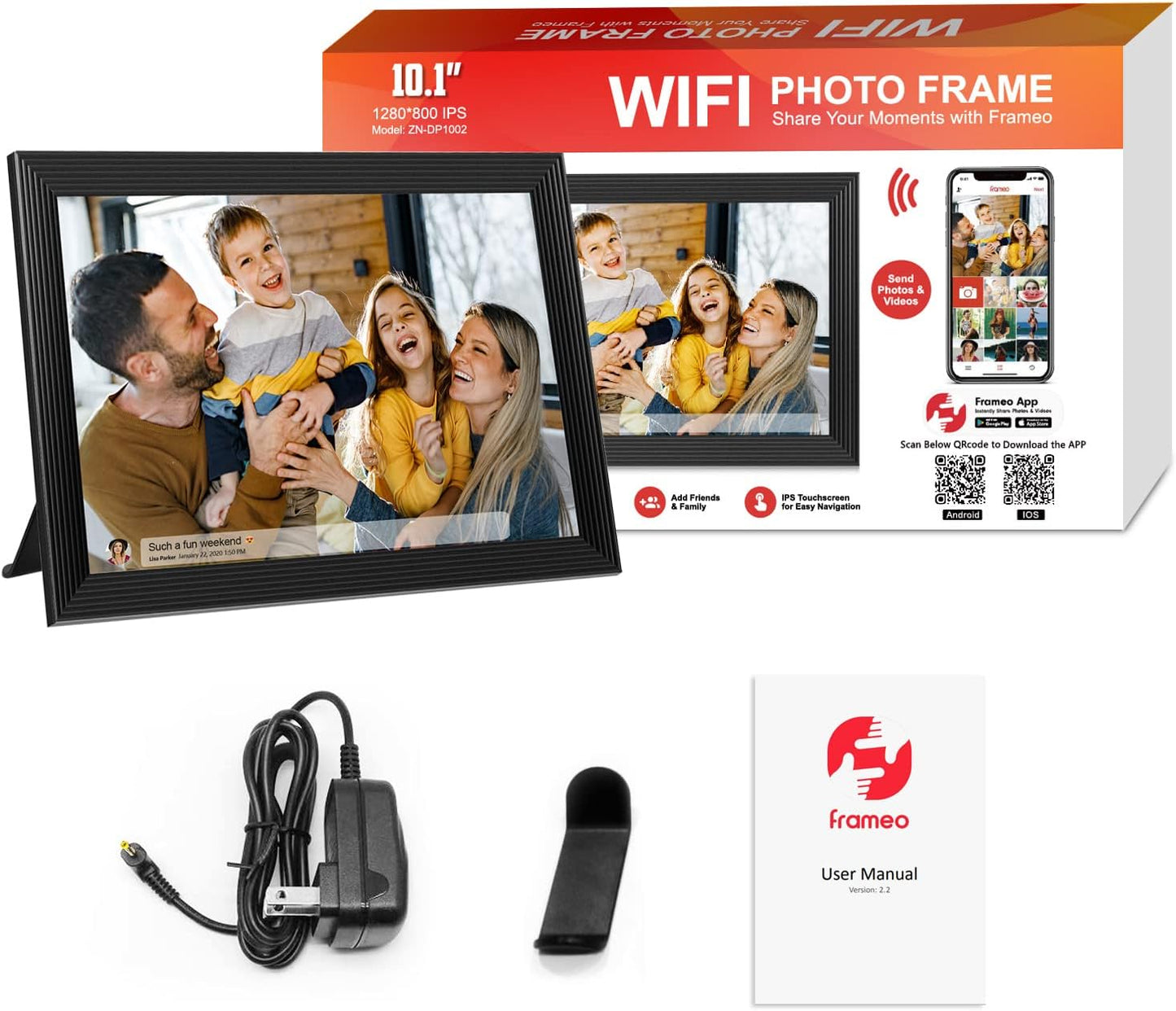 Clear Digital Photo Frame With Video Recording