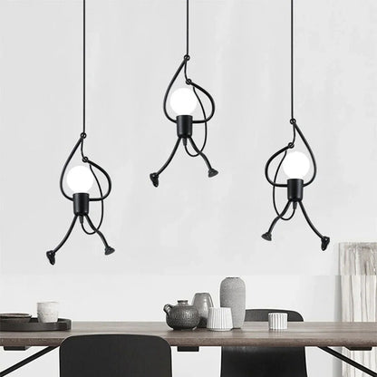 Vintage Metal Superhero Pendant Lamp