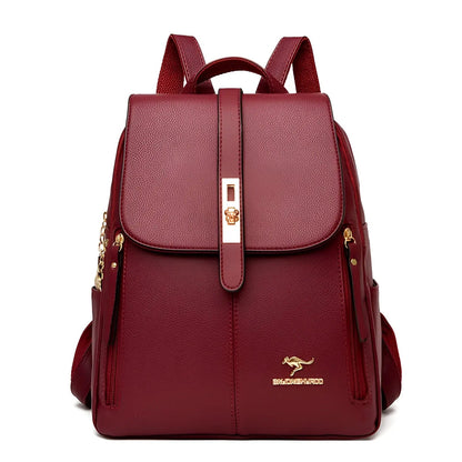 Premium Leather Ladies Backpack Purse
