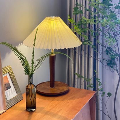 Classic Wooden Table Lamp with Shade