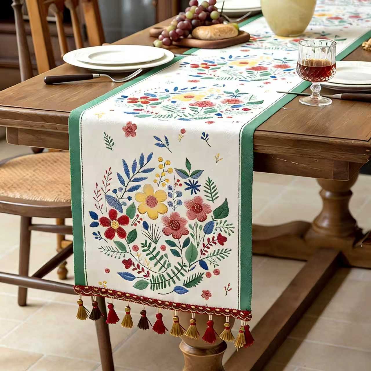 Soft Plush Chenille Tablecloth