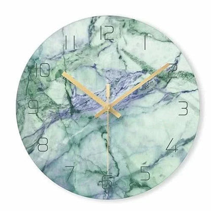 Befez | Olive - Luxury Marble Effect Wall Clock