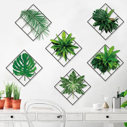 Realistic Plant Wall Stickers for Home Decor