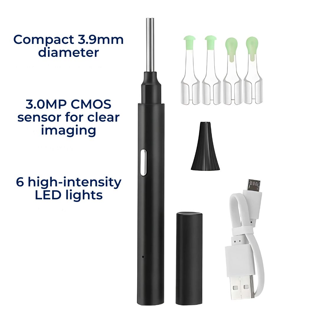 Advanced Ear Cleaner with LED Light and Soft Bristles