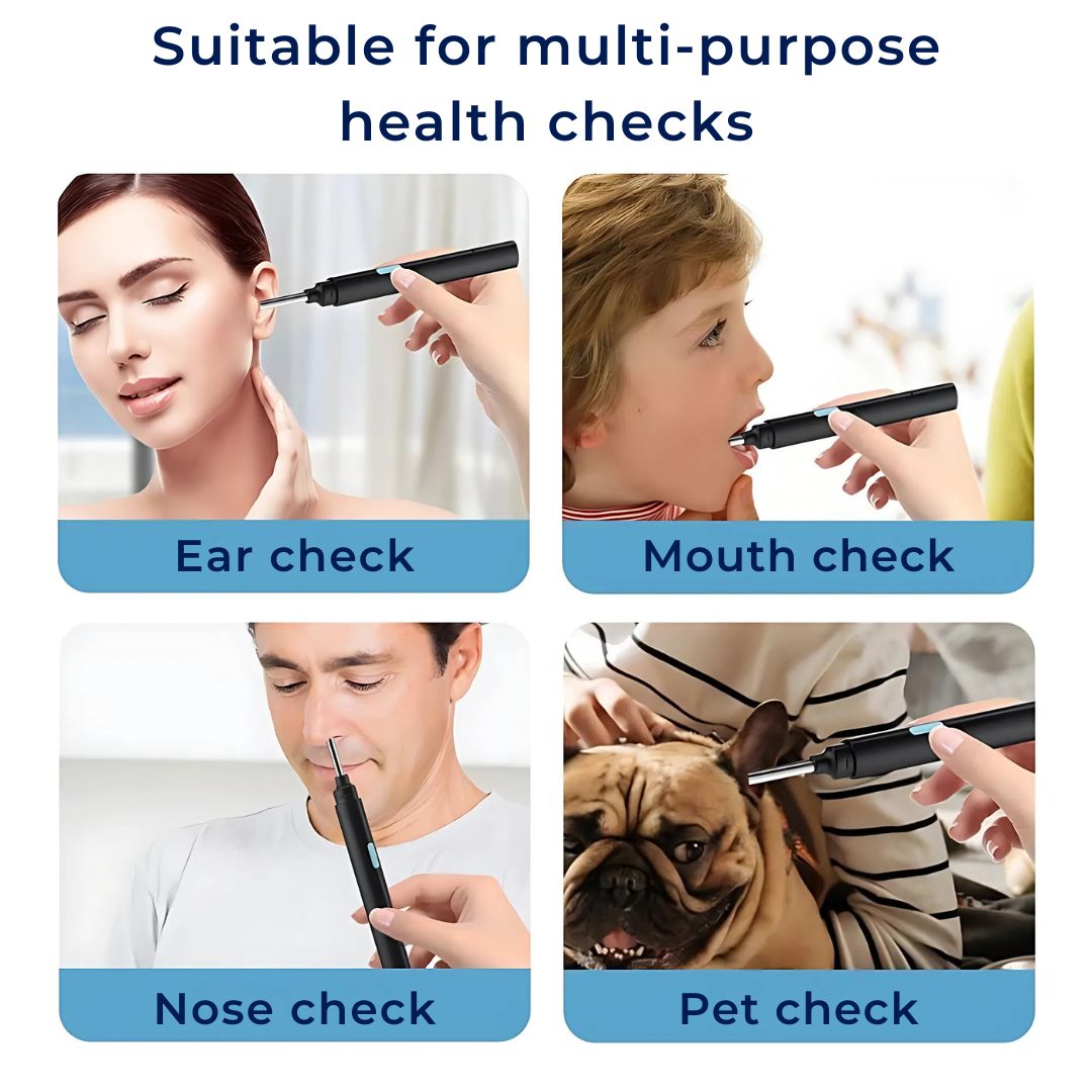 Advanced Ear Cleaner with LED Light and Soft Bristles