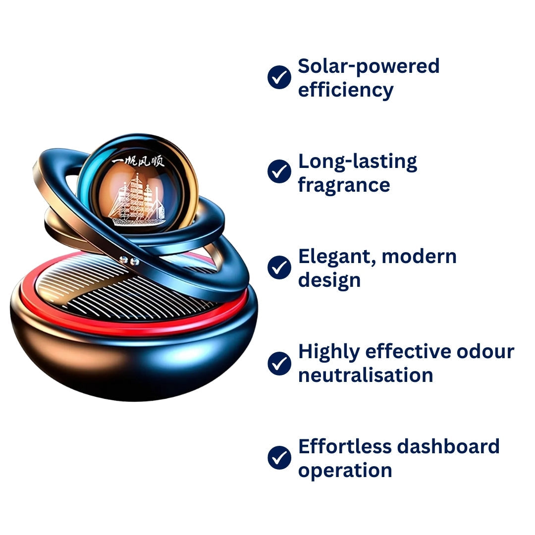 Fresh Car Air Purifier Solar Powered Odor Eliminator