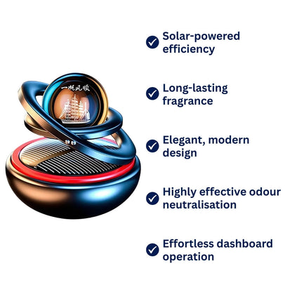 Fresh Car Air Purifier Solar Powered Odor Eliminator