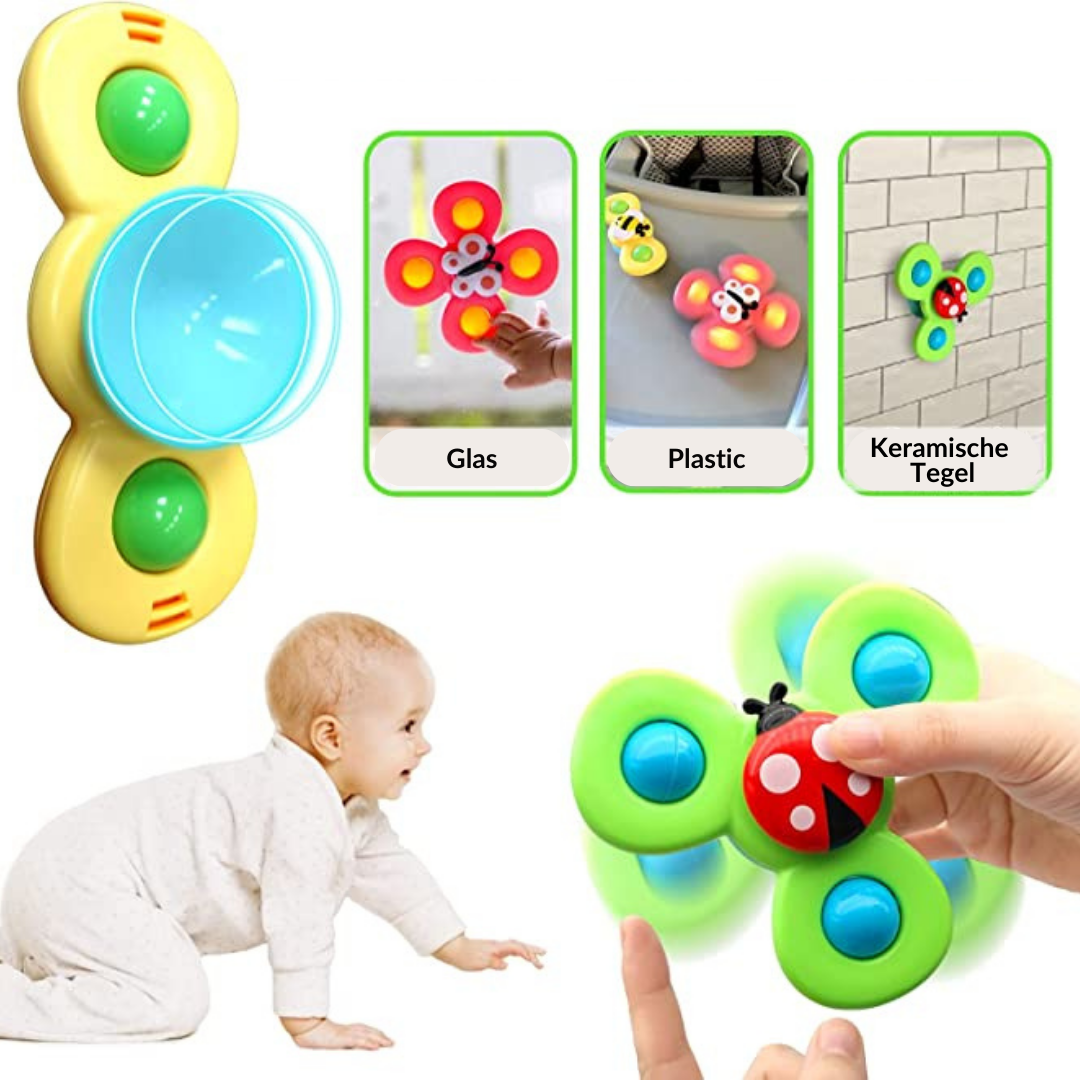 Fun Spin Top Toy Set 3 Piece Pack