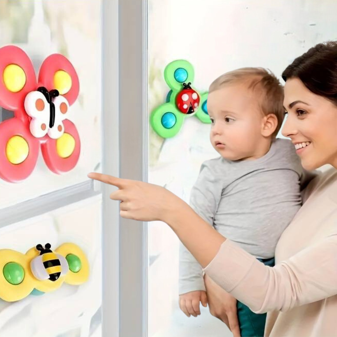 Fun Spin Top Toy Set 3 Piece Pack