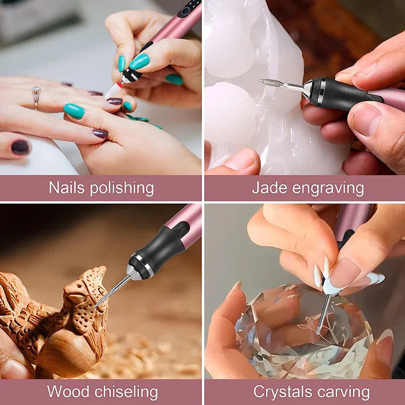 Portable Engraving Tool for Metal, Wood, and Plastic