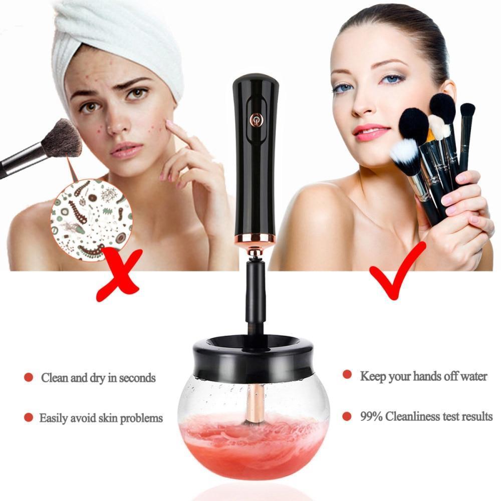 Easy Electric Makeup Brush Cleaner Tool