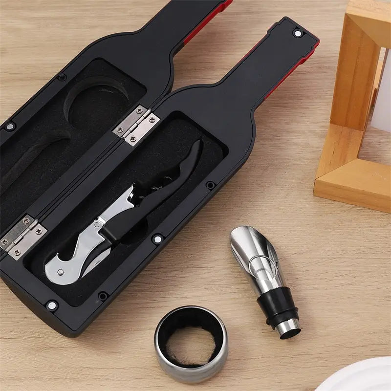 Luxury Wine Gift Set with 5 Piece Accessories