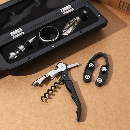 Luxury Wine Gift Set with 5 Piece Accessories