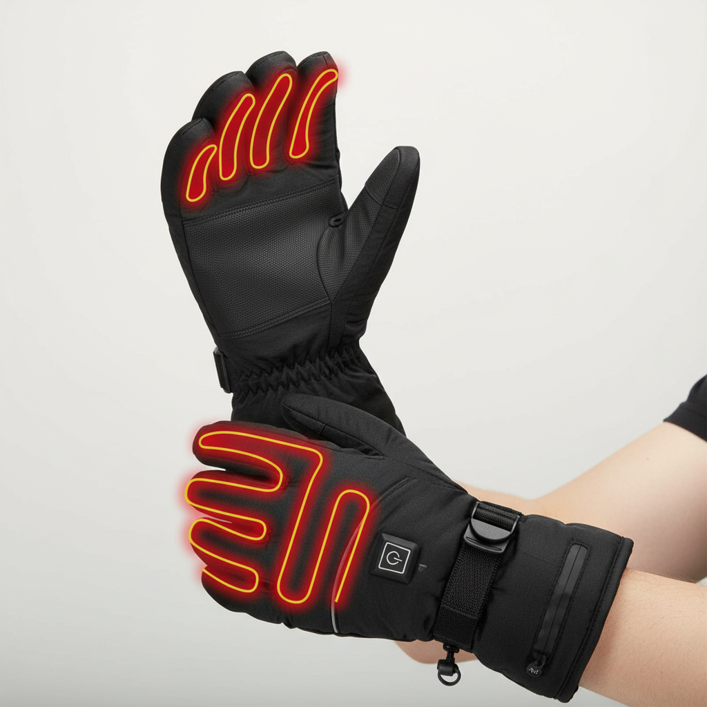 Warm Waterproof Heated Gloves with Touchscreen