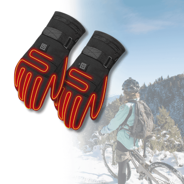 Warm Waterproof Heated Gloves with Touchscreen