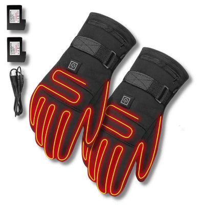 Warm Waterproof Heated Gloves with Touchscreen