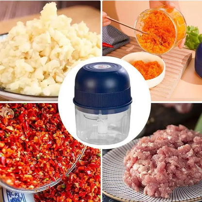 Compact Electric Veggie Chopper - USB Powered Cutter