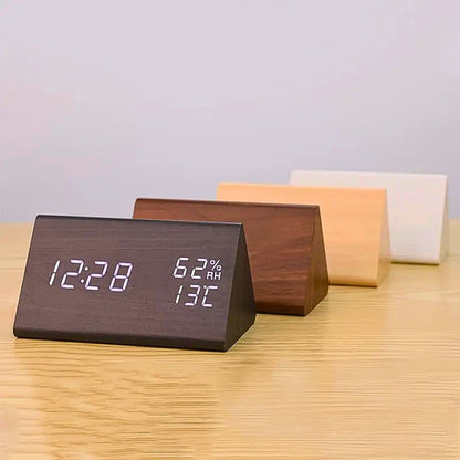 Befez | Elora Solid Wood Digital LED Clock Radio