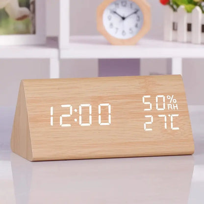 Befez | Elora Solid Wood Digital LED Clock Radio