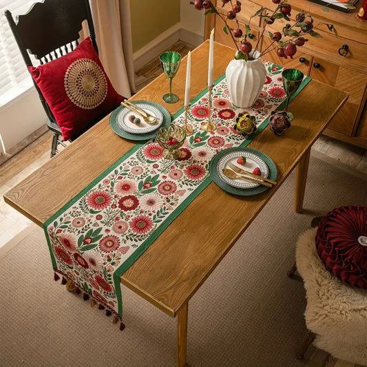 Colorful Floral Decor Table Runner - Befez