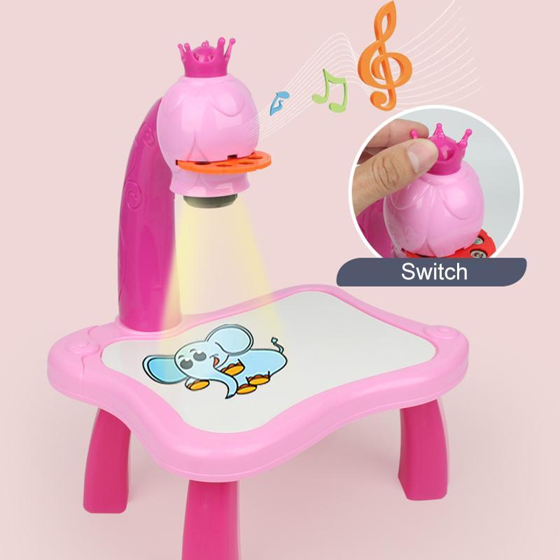 Fun LED Art Projector for Kids with Music