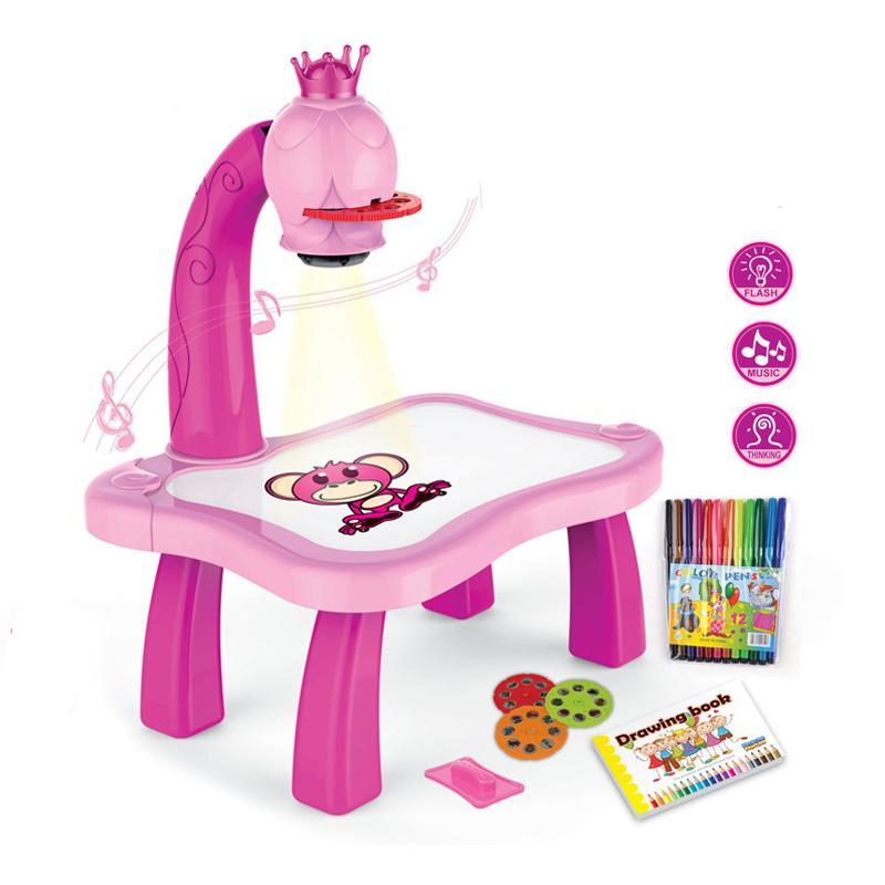 Fun LED Art Projector for Kids with Music